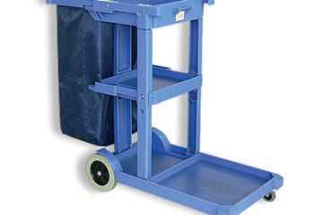 עגלת ניקיון מפלסטיק עם שק כביסה